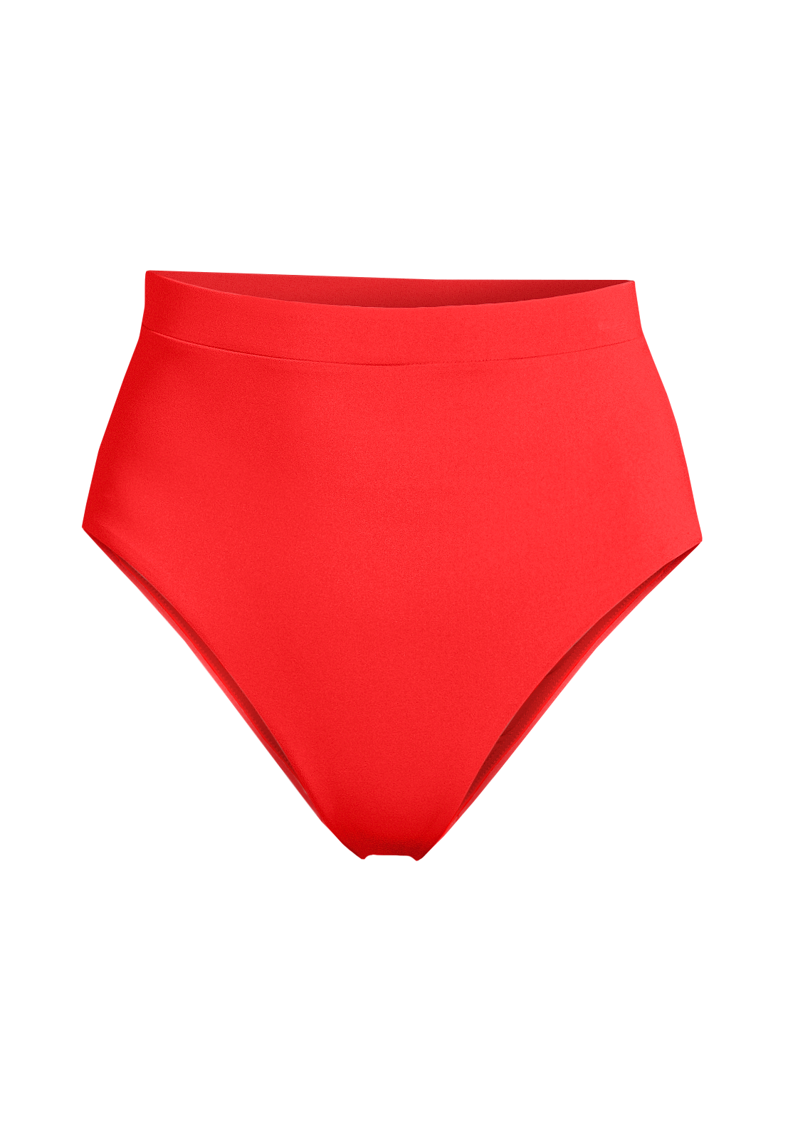 High Waist Bikini Bottom Summer Red Casall