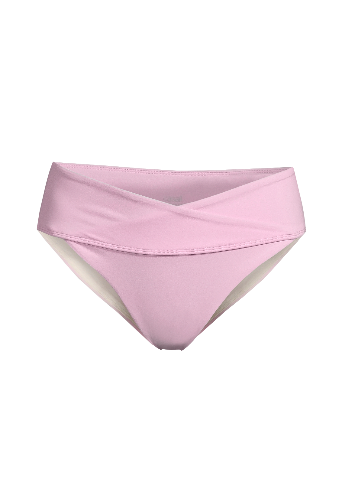 High Waist Wrap Bikini Brief Clear Pink CASALL