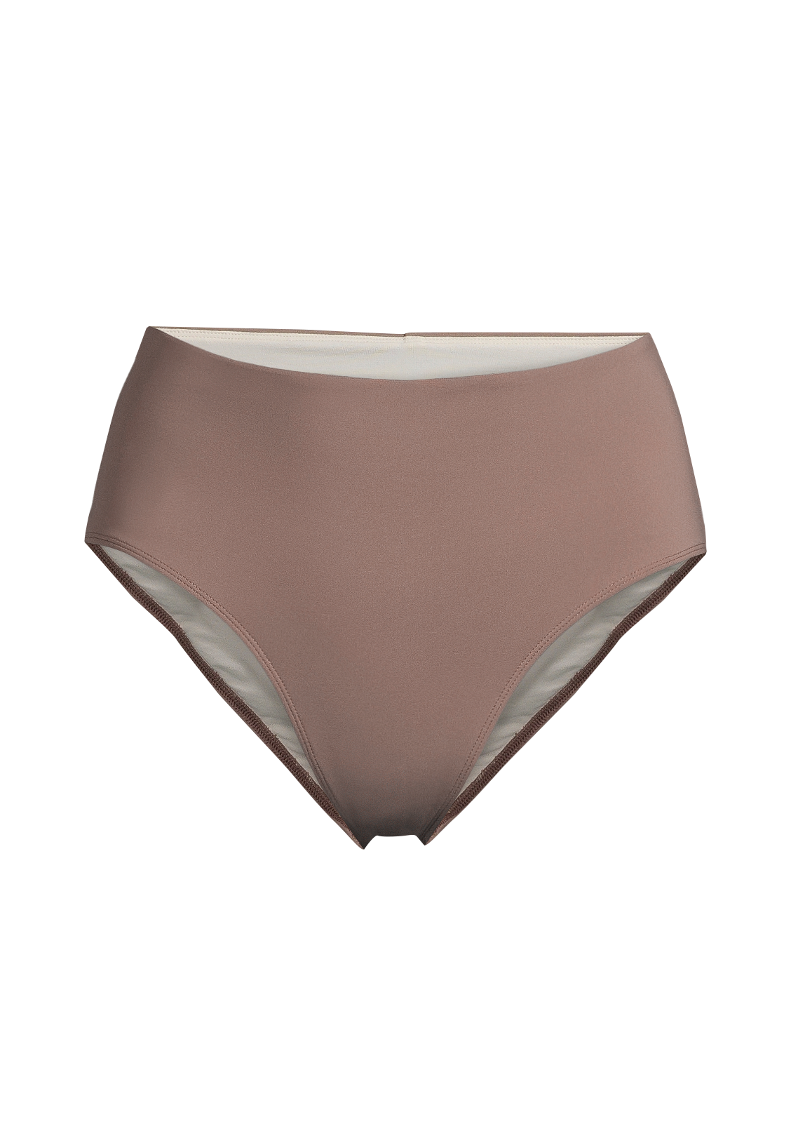 Back Detail High Waist Bikini Hipster Dark Taupe CASALL