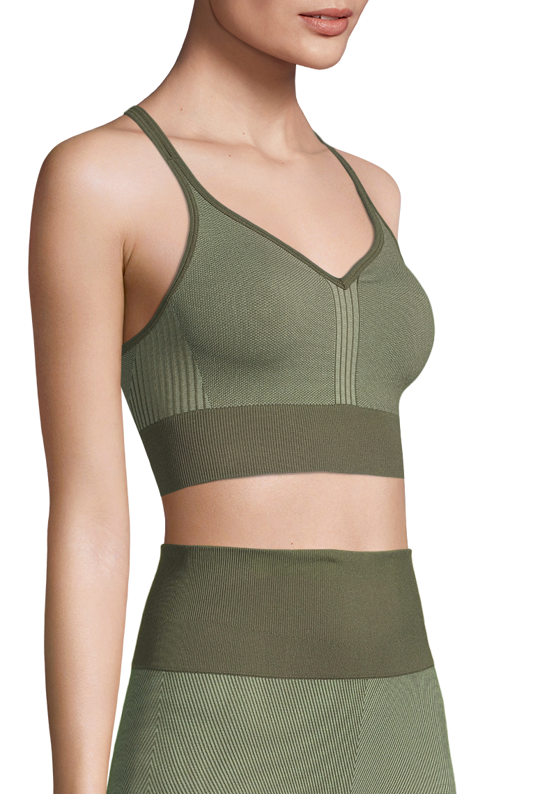 Seamless Sports Top - Northern Green
