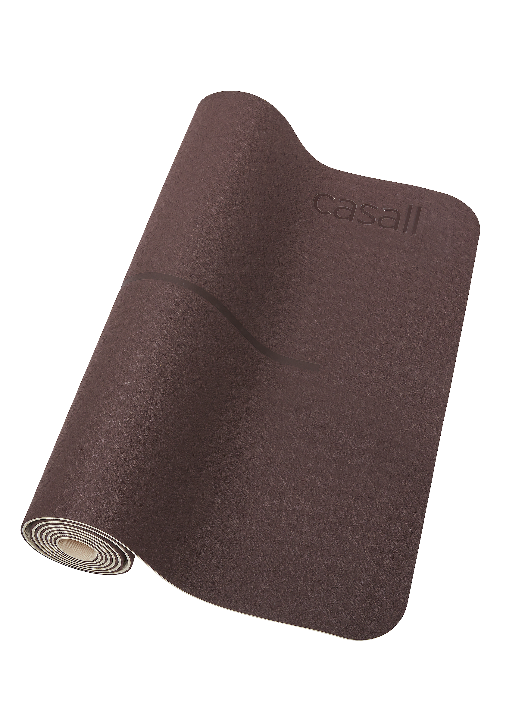 Casall YOGA MAT POSITION 4MM - Yoga mat - mahagony red/beige/bordeaux -  Zalando.de