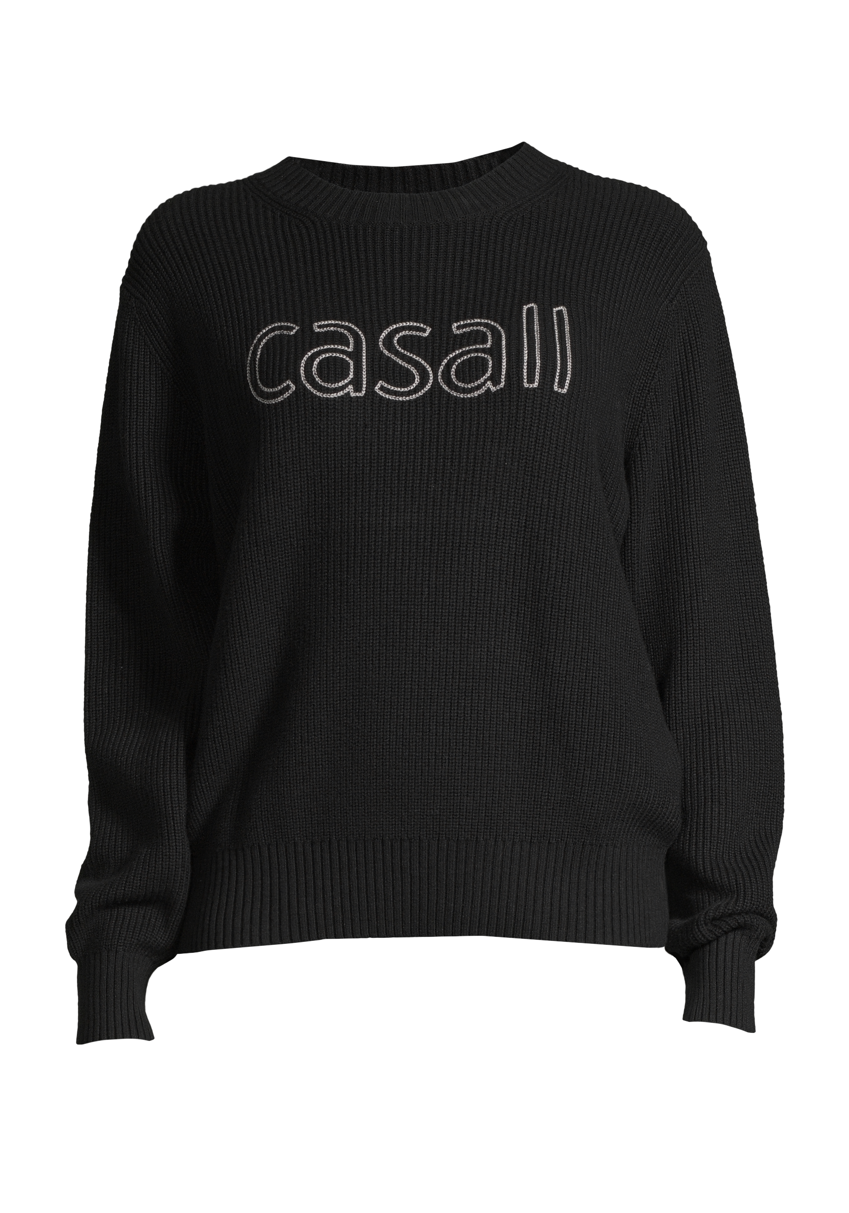 ødelagte Udøve sport dechifrere Knitted Logo Sweater - Black | CASALL