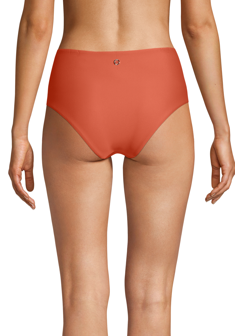 High Waist Bikini Hipster Dk Papaya Red Casall 