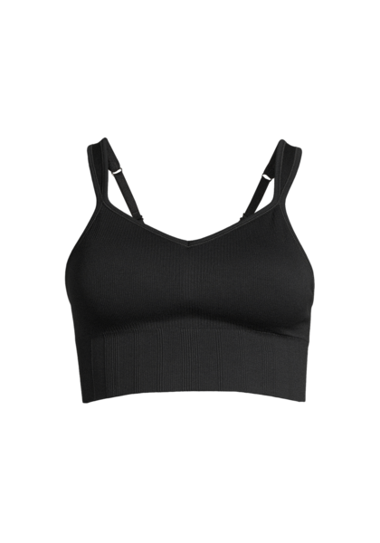 Casall ICONIC LONGLINE - Medium support sports bra - black 