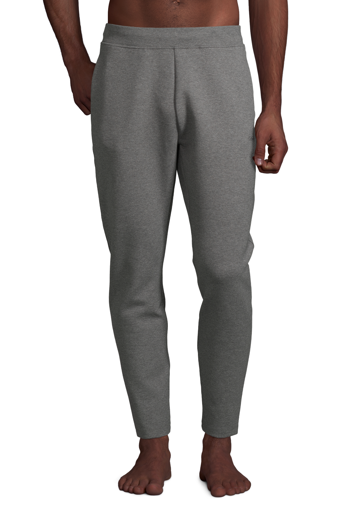 M Double Knit Pants - Dk grey melange