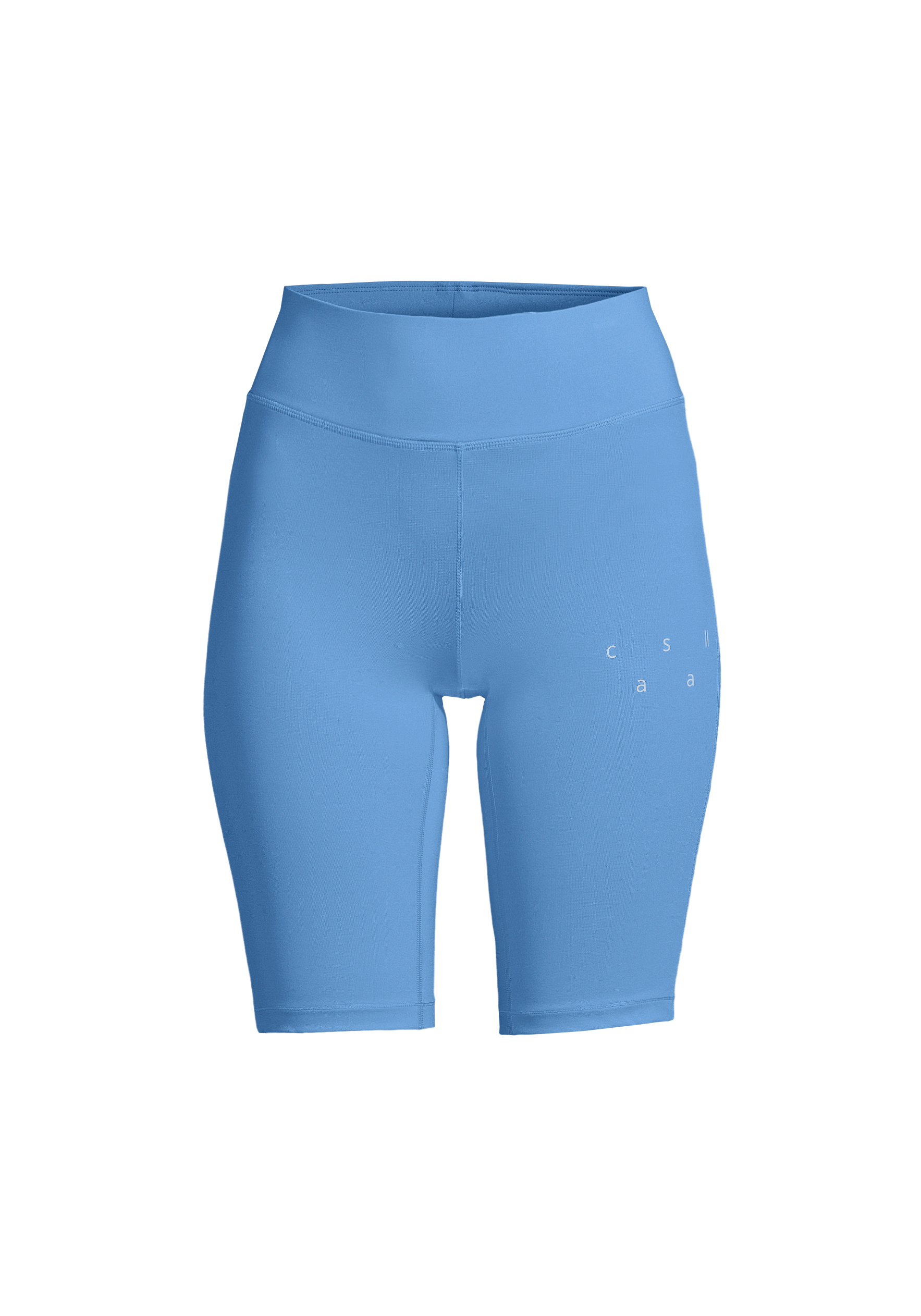 High Waist Bike Shorts - Crete Blue | CASALL