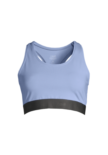 Casall ICONIC BRA - Medium support sports bra - nordic blue/dark blue 