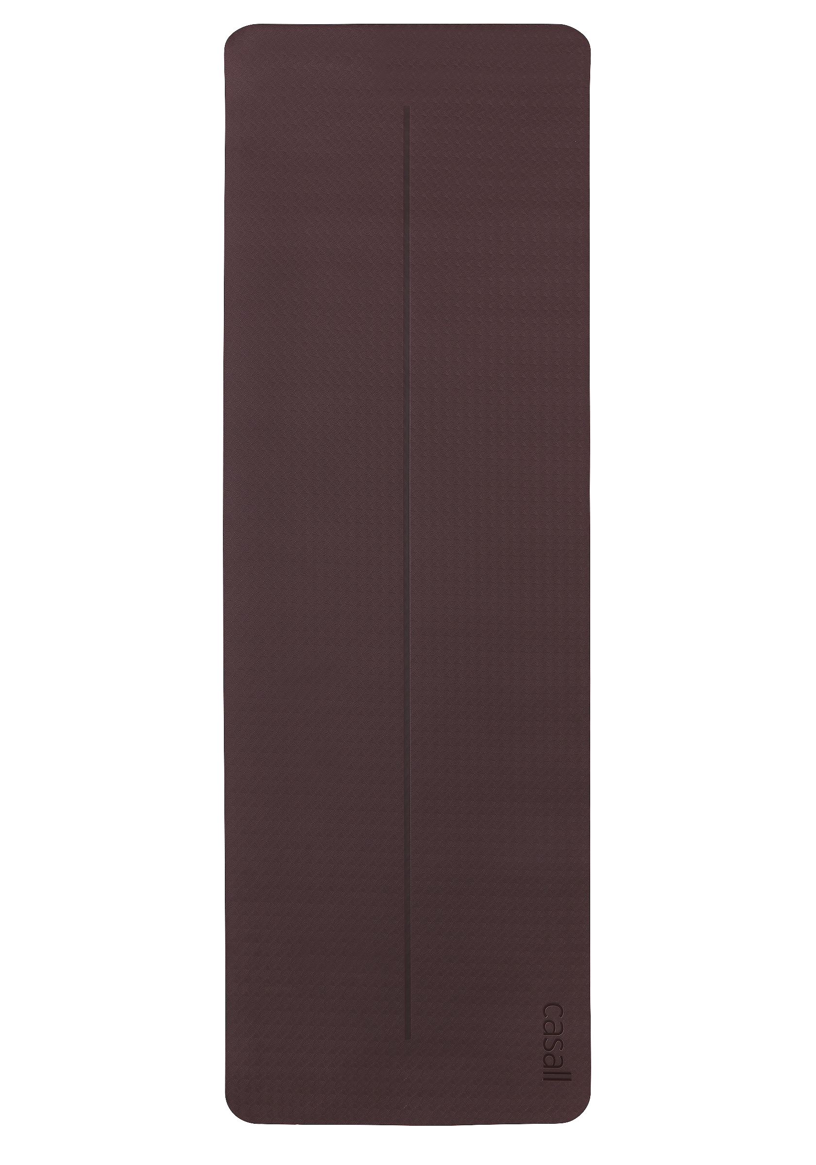 Yoga mat position 4mm - Mahagony Red/Beige