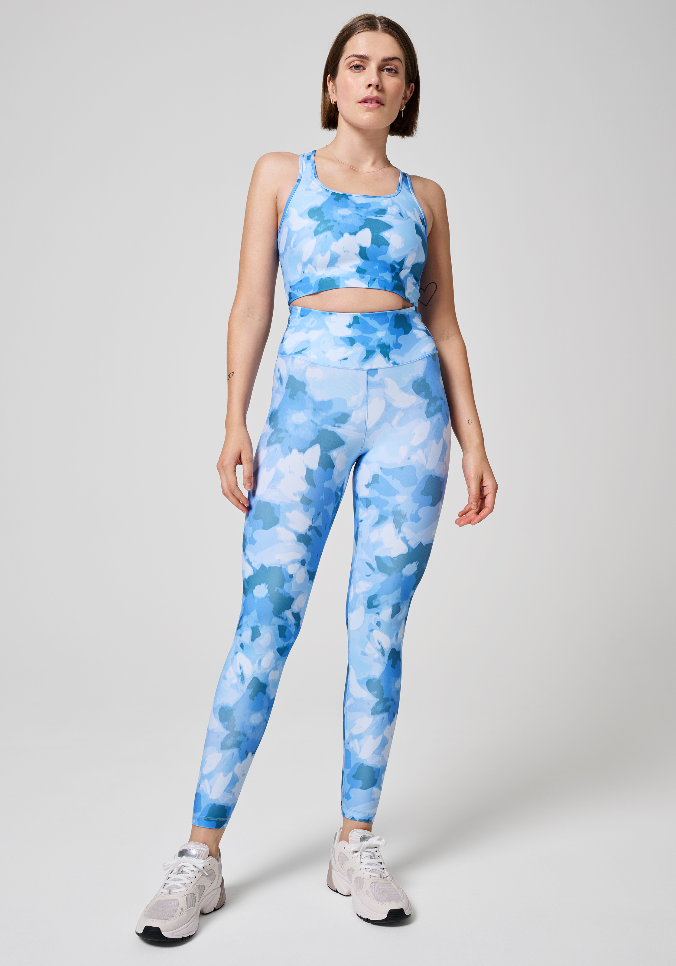 Blossom High Waist Tights - Blossom Blue | CASALL