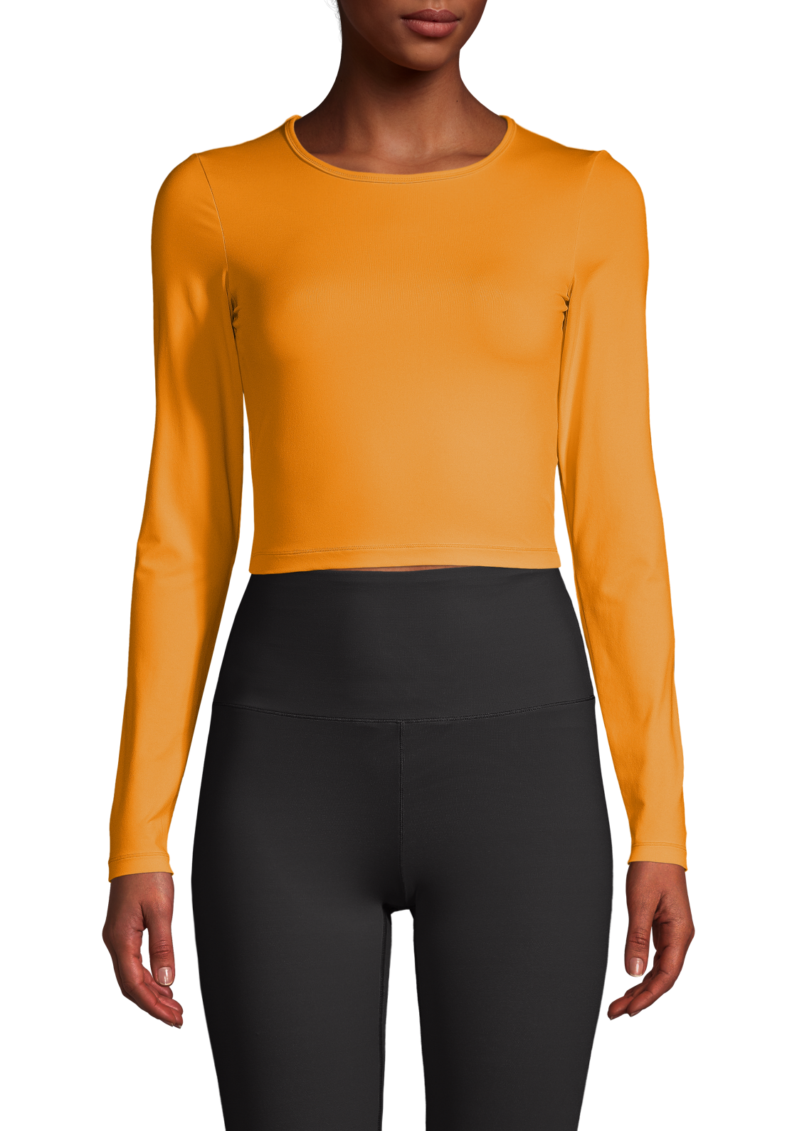 Crop Long Sleeve - Sunset Yellow