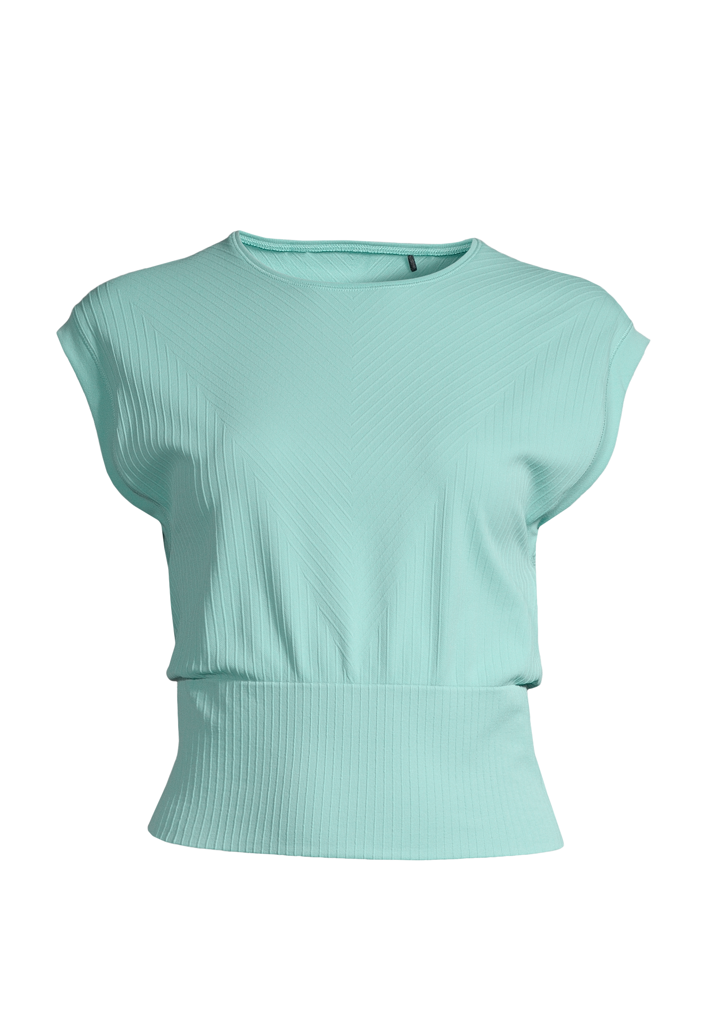 Seamless Graphical Rib Tee - Pastel Mint